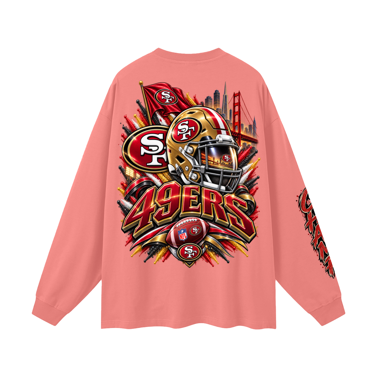 Team-Oversized Unisex Long Sleeve T-Shirt