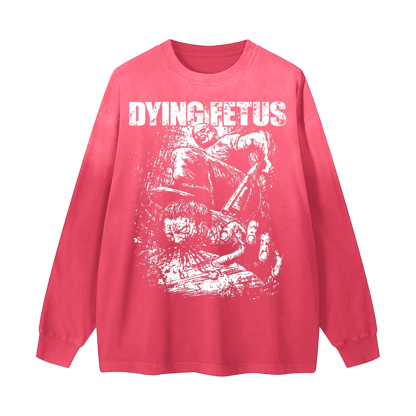Gradient Washed Long Sleeve T-Shirt