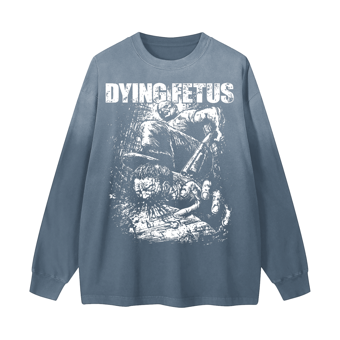 Gradient Washed Long Sleeve T-Shirt