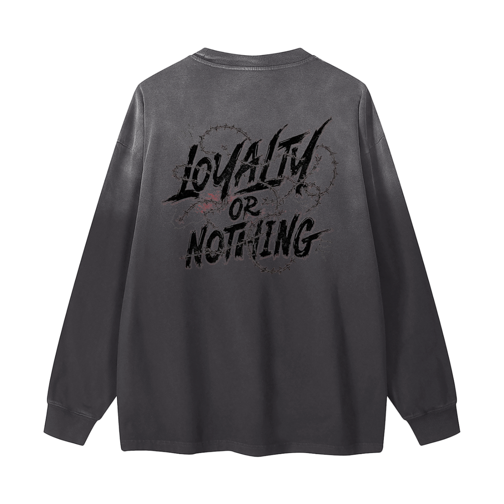 Gradient Washed Long Sleeve T-Shirt
