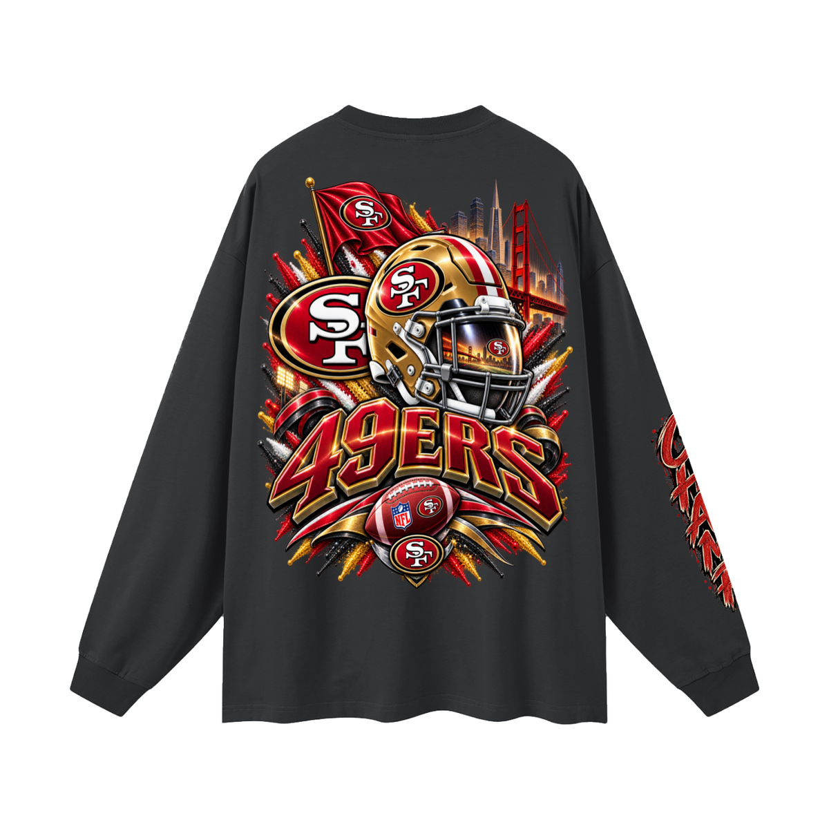Team-Oversized Unisex Long Sleeve T-Shirt