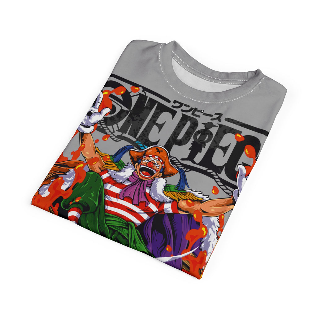Anime- Buggy the Clown Graphic Tee — Anime Pirate Captain All-Over Print