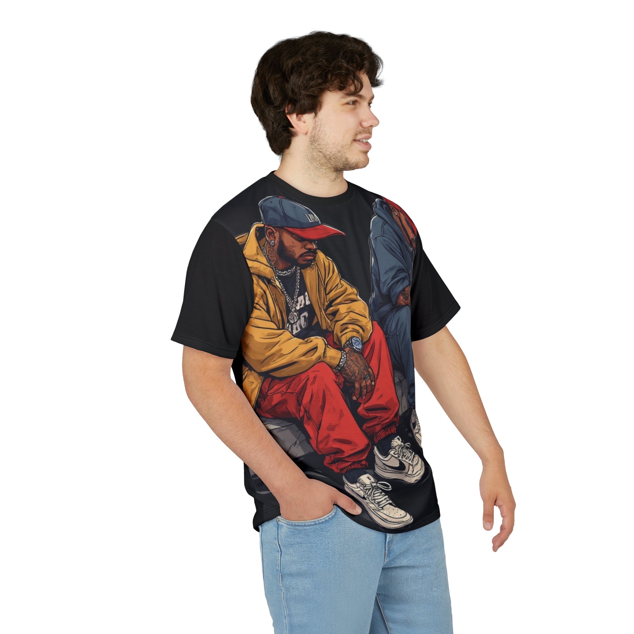 Mindset- Streetwear Graphic Tee — Twin Hip-Hop Artists Illustration