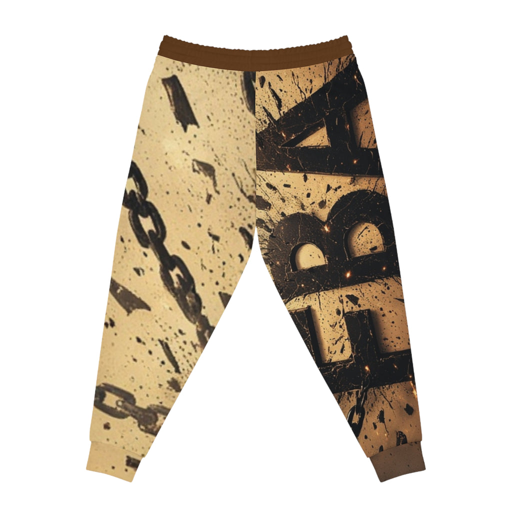 FBA- Graffiti Chain Print Joggers — Urban Streetwear Athletic Pants