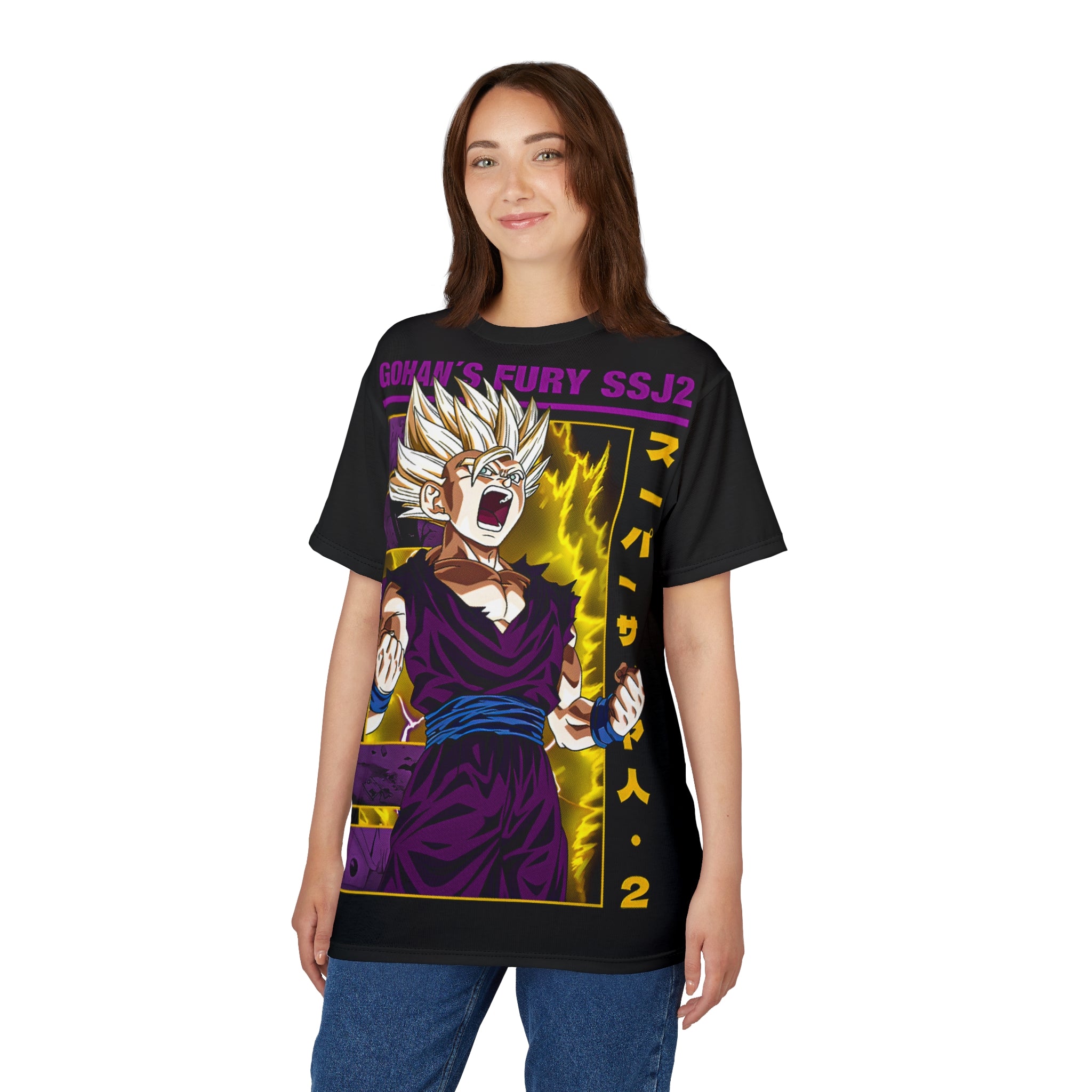 Dragon-Gohan's Fury SSJ2 Tee — Anime Super Saiyan Graphic Shirt
