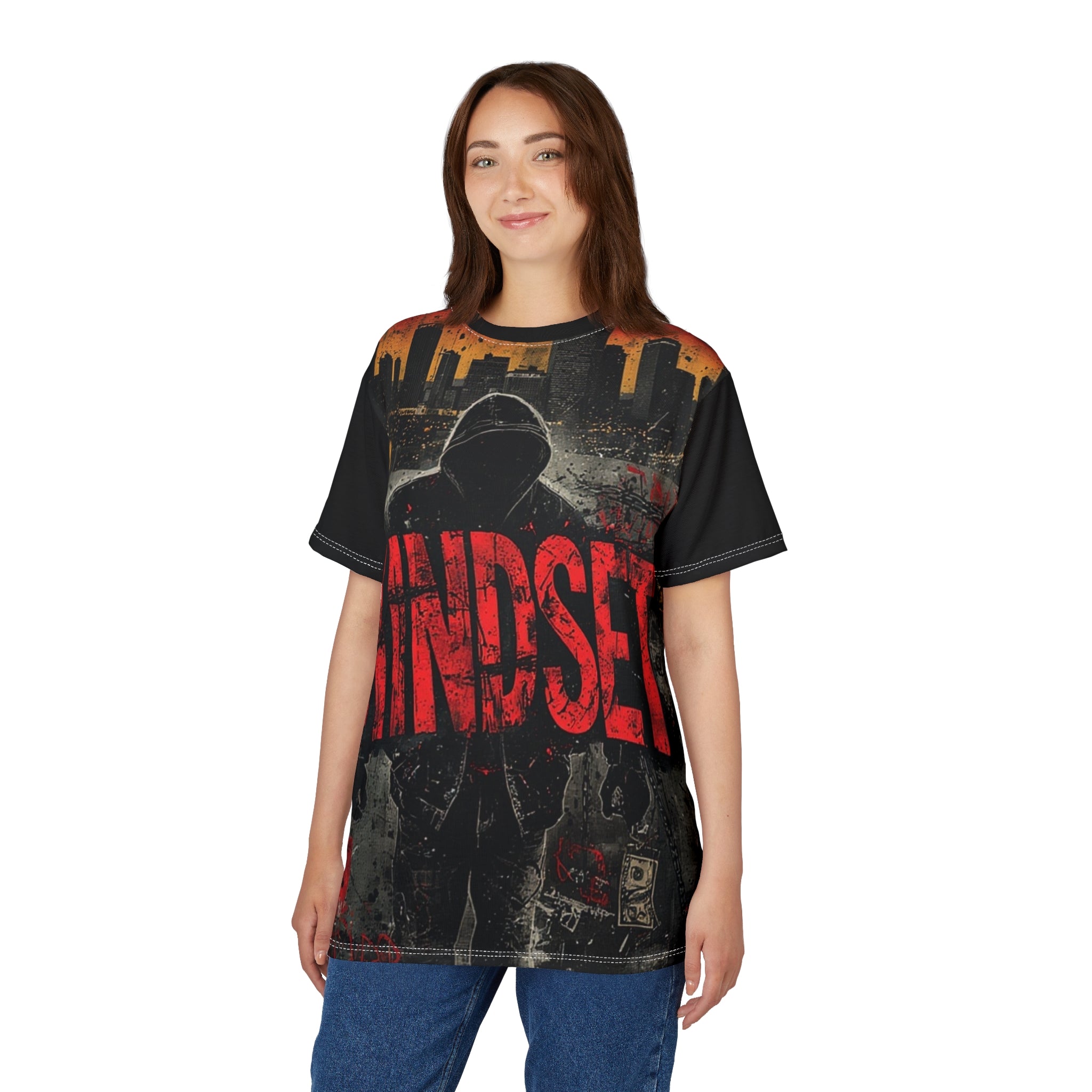 Mindset- Graphic Tee — Urban Hoodie Silhouette Streetwear AOP