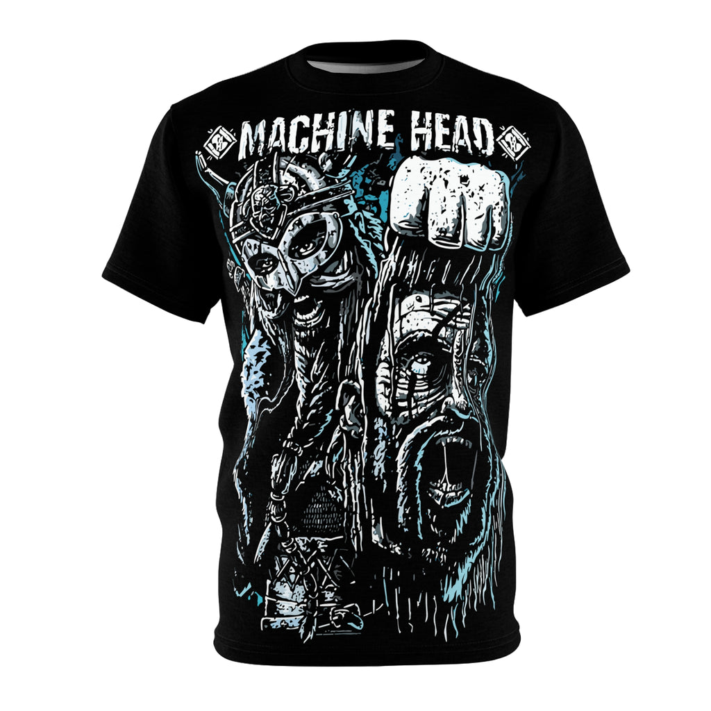 Metal- Machine Head Viking Skull Tee — Heavy Metal Band Graphic T-Shirt