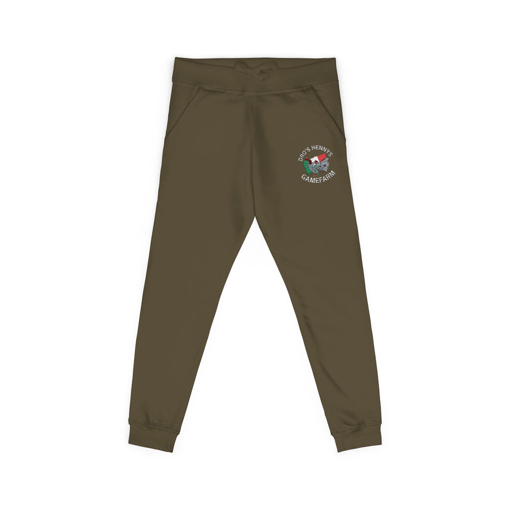 Henny- Embroidered Floral Heart Sweatpants — Cozy Fleece Joggers with 'Love' Detail