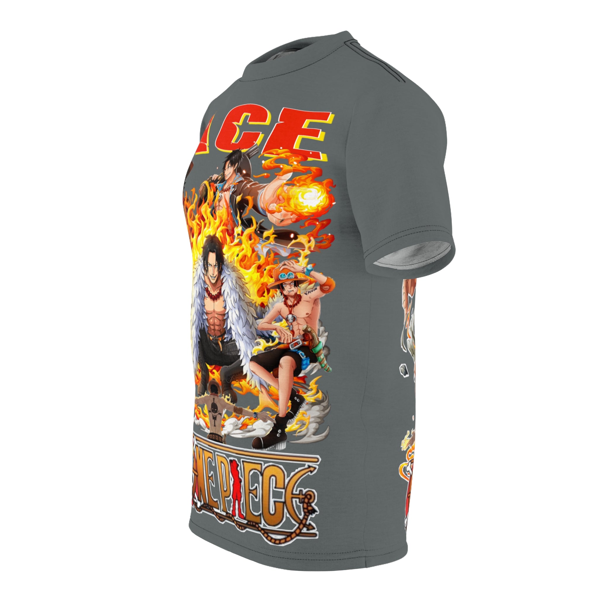Anime-Ace Flames Graphic Tee