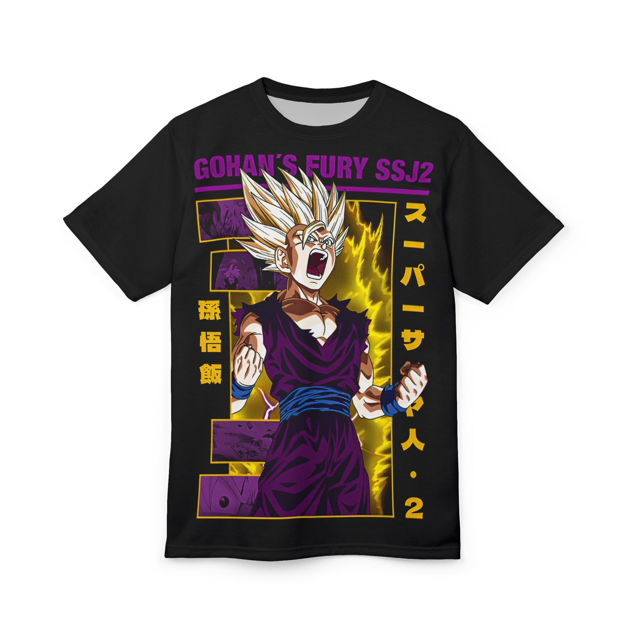 Dragon-Gohan's Fury SSJ2 Tee — Anime Super Saiyan Graphic Shirt