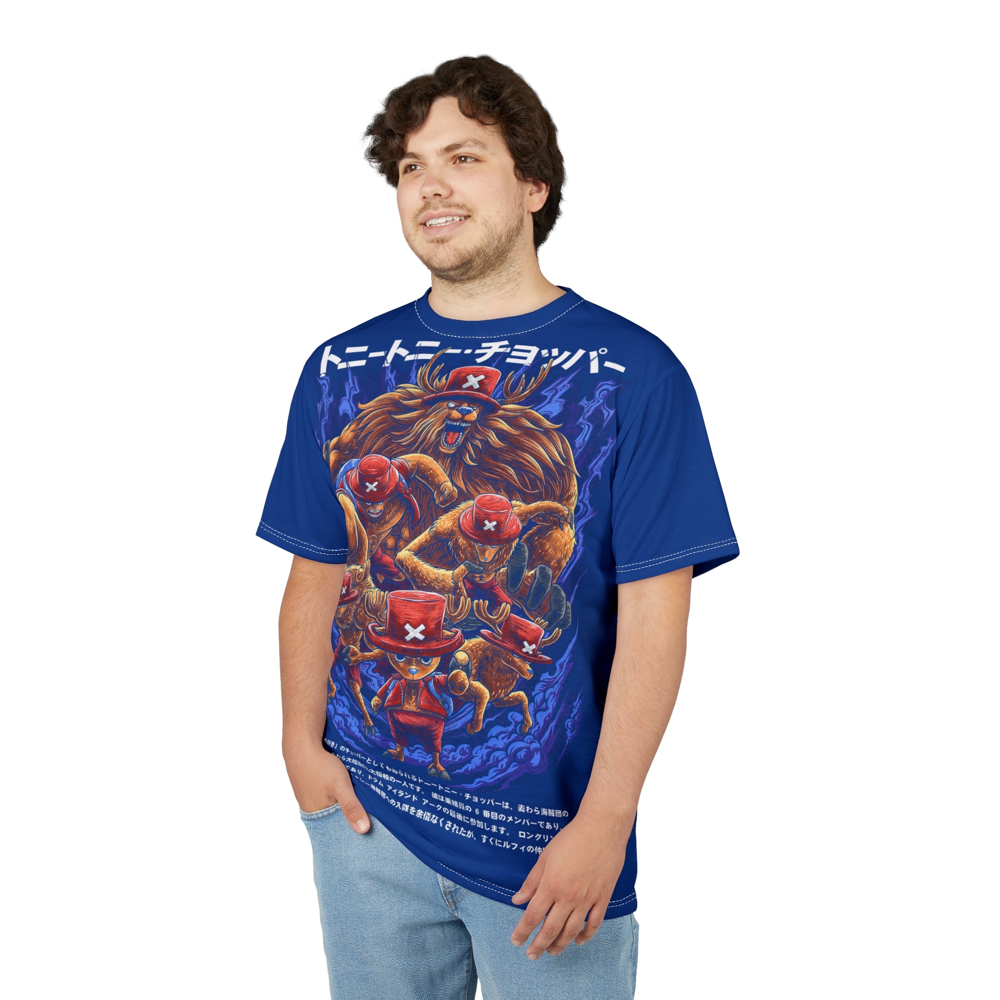 Anime- Graphic Tee — Anime Pirate Crew All-Over Print