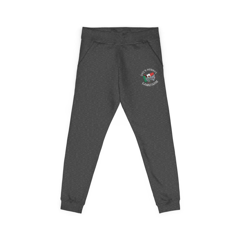 Henny- Embroidered Floral Heart Sweatpants — Cozy Fleece Joggers with 'Love' Detail