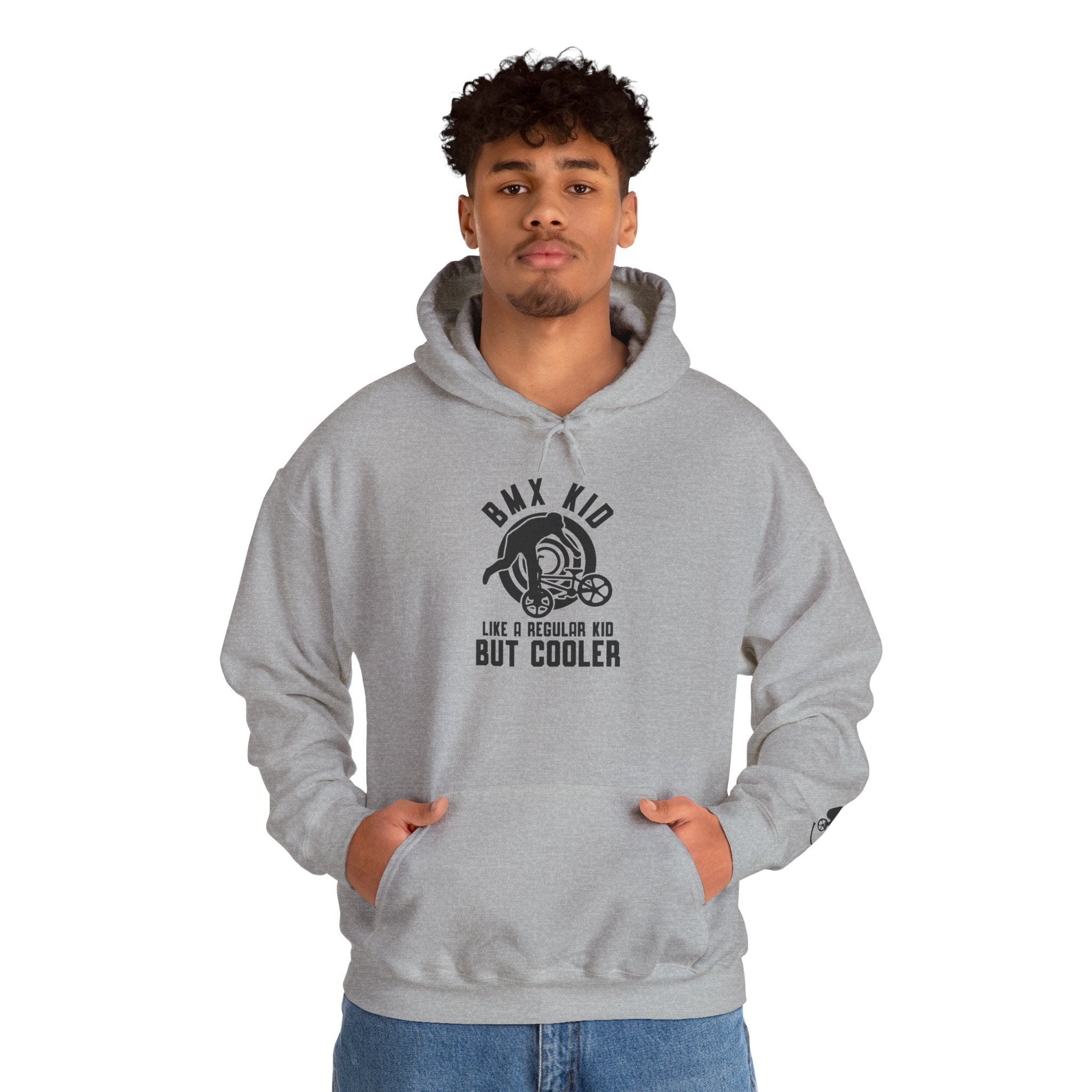 Rad-BMX Kid Hoodie — "Like a Regular Kid But Cooler" Youth BMX Pullover
