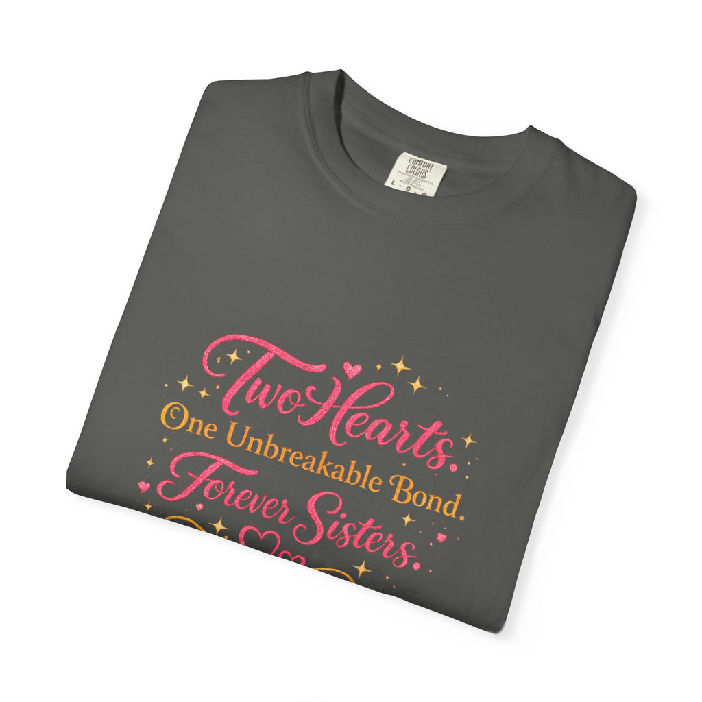 Tiff-Twin Sisters T-Shirt – “Two Hearts One Unbreakable Bond” Graphic Tee