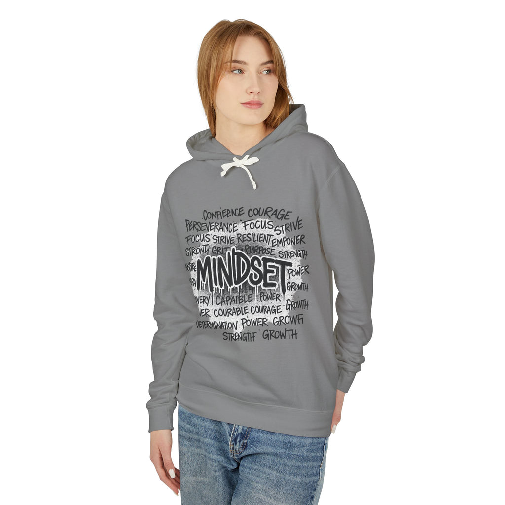 Mindset- Words Hoodie — Inspirational Typography Motivational Hoodie