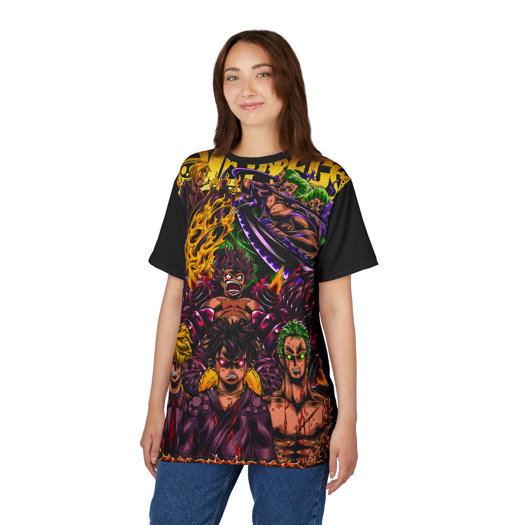 Anime- Pirate Crew All-Over Print Tee — Bold All-Over Graphic Shirt
