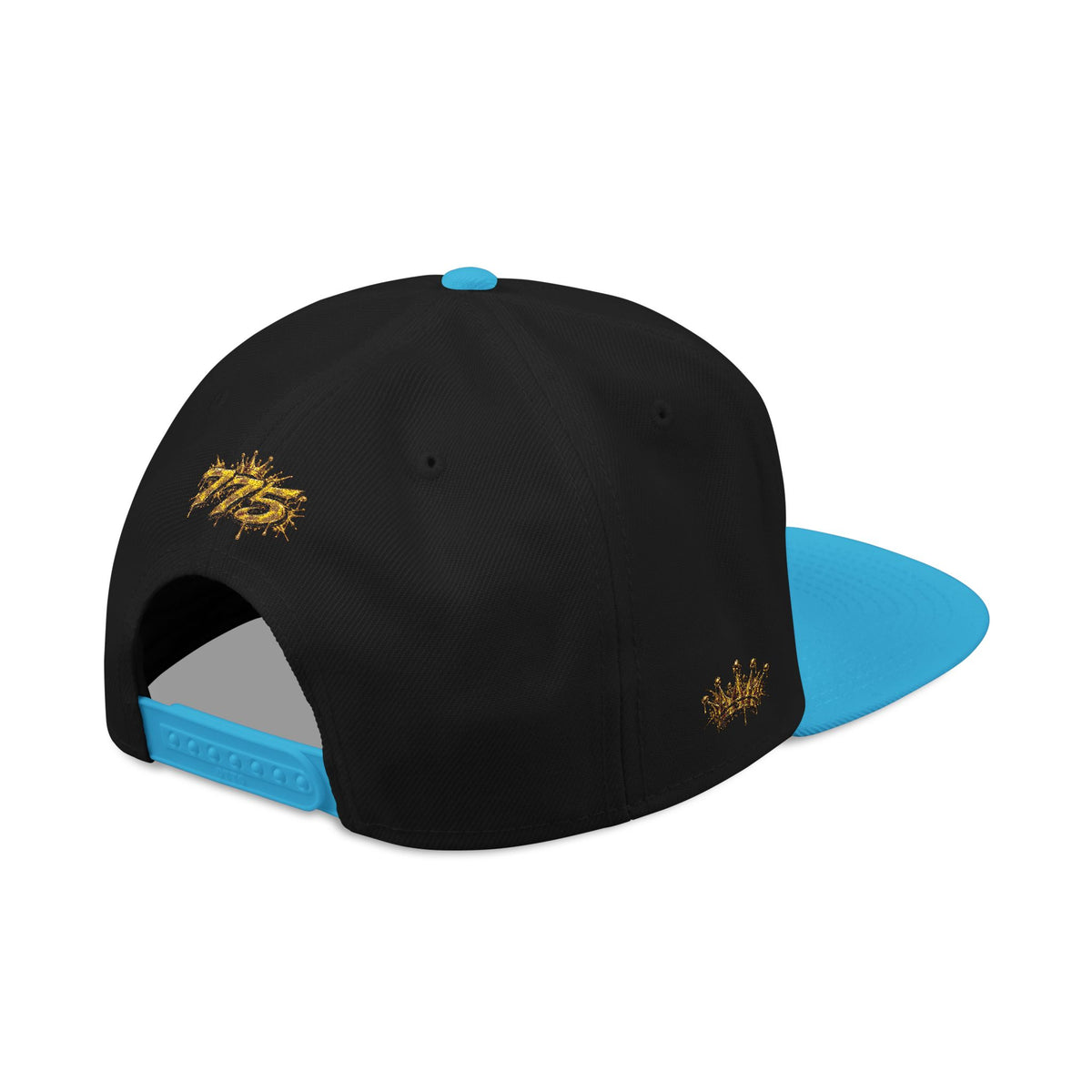 Hat-Embroidered Gold Graffiti Snapback Hat