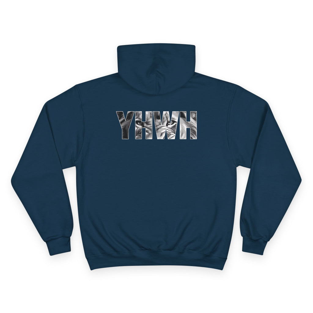 Variety-Rastafarian Lion Hoodie — Lion of Judah Design with Rasta Flag & YHWH Back Print