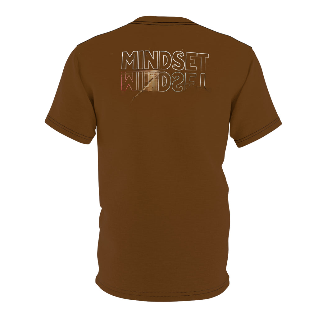 Streetwear- Underdog Triple-Headed Pitbull Tee — Graphic Brown AOP Shirt