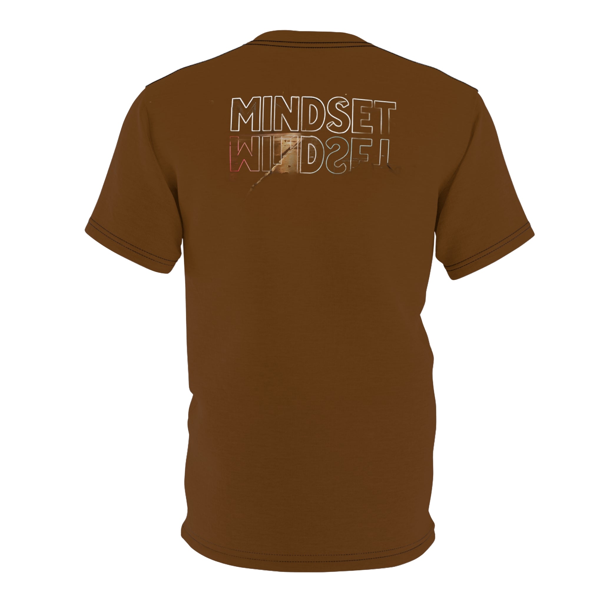 Streetwear- Underdog Triple-Headed Pitbull Tee — Graphic Brown AOP Shirt