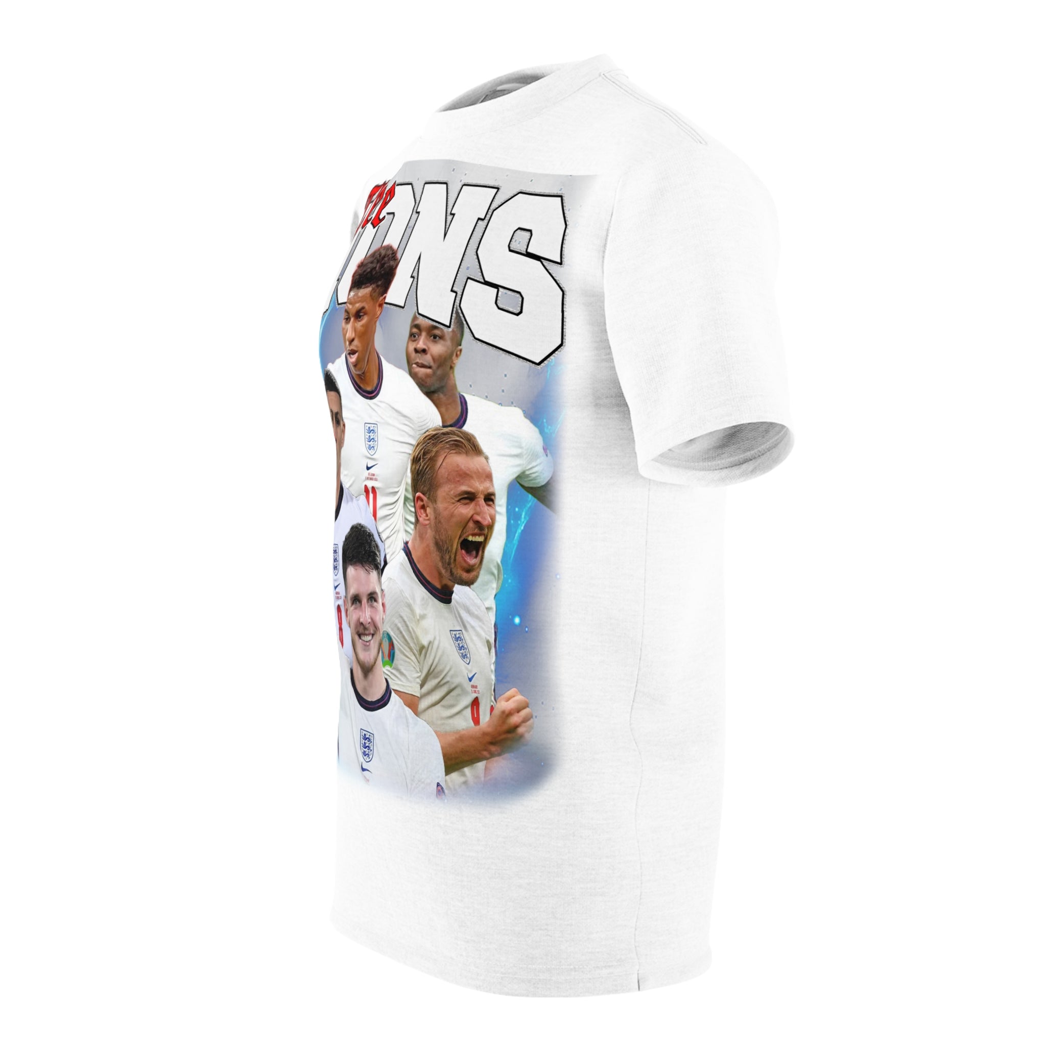 Team-Three Lions England Football Team Tee — Soccer Fan Jersey