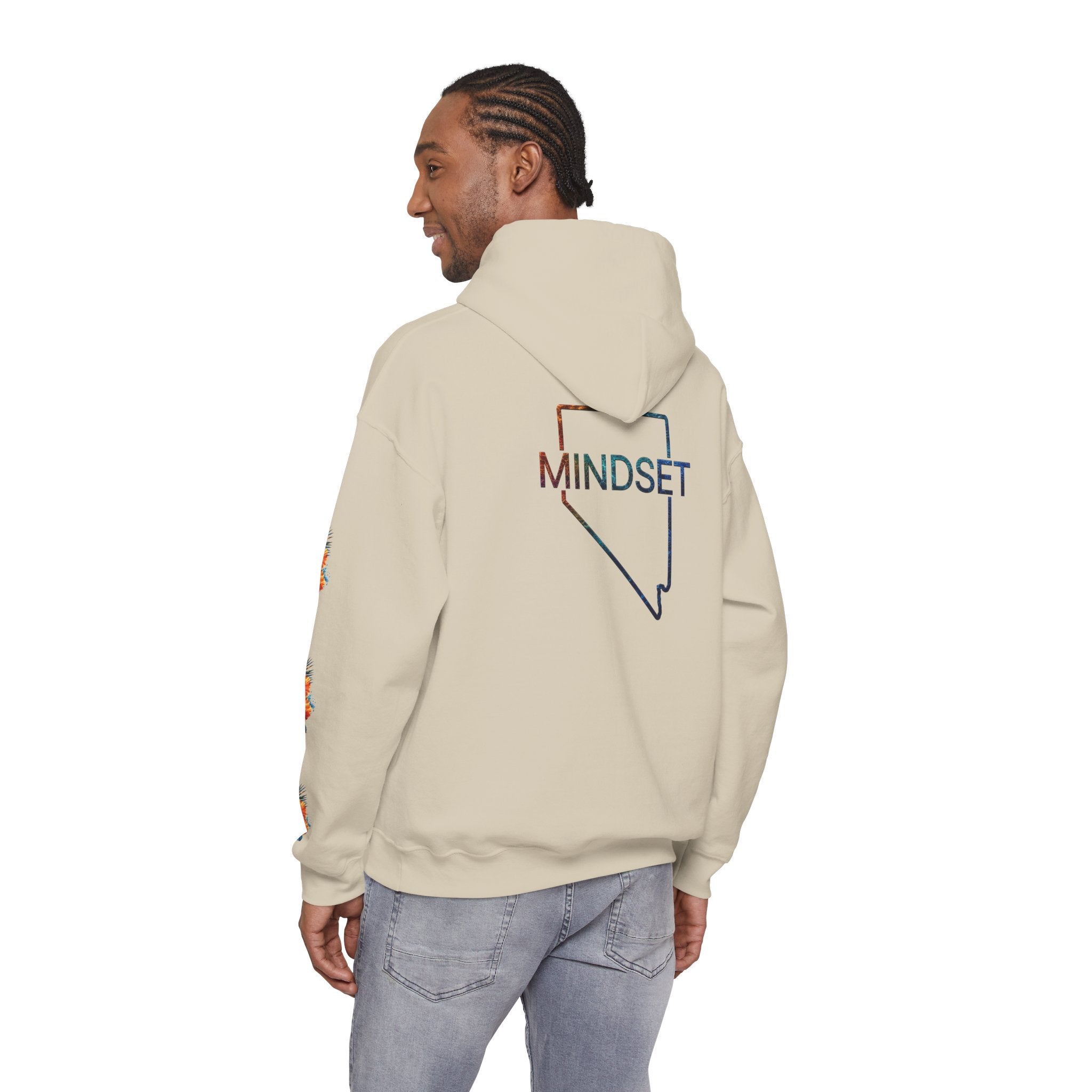 Tiff-Mindset Nevada Floral Hoodie — ‘Dream Believe’ Graphic Pullover