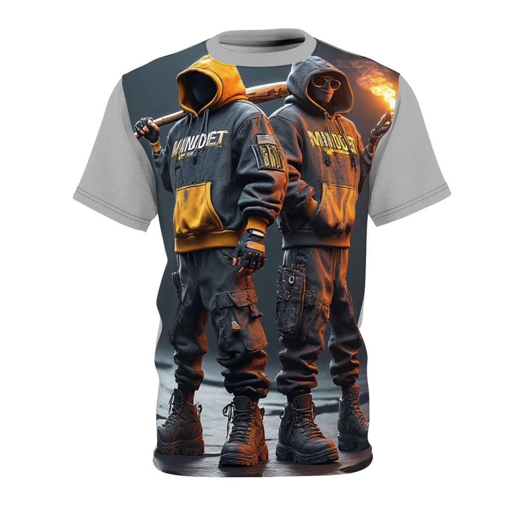 Mindset- Streetwear Graphic Tee — Hooded Duo Firefighters Design