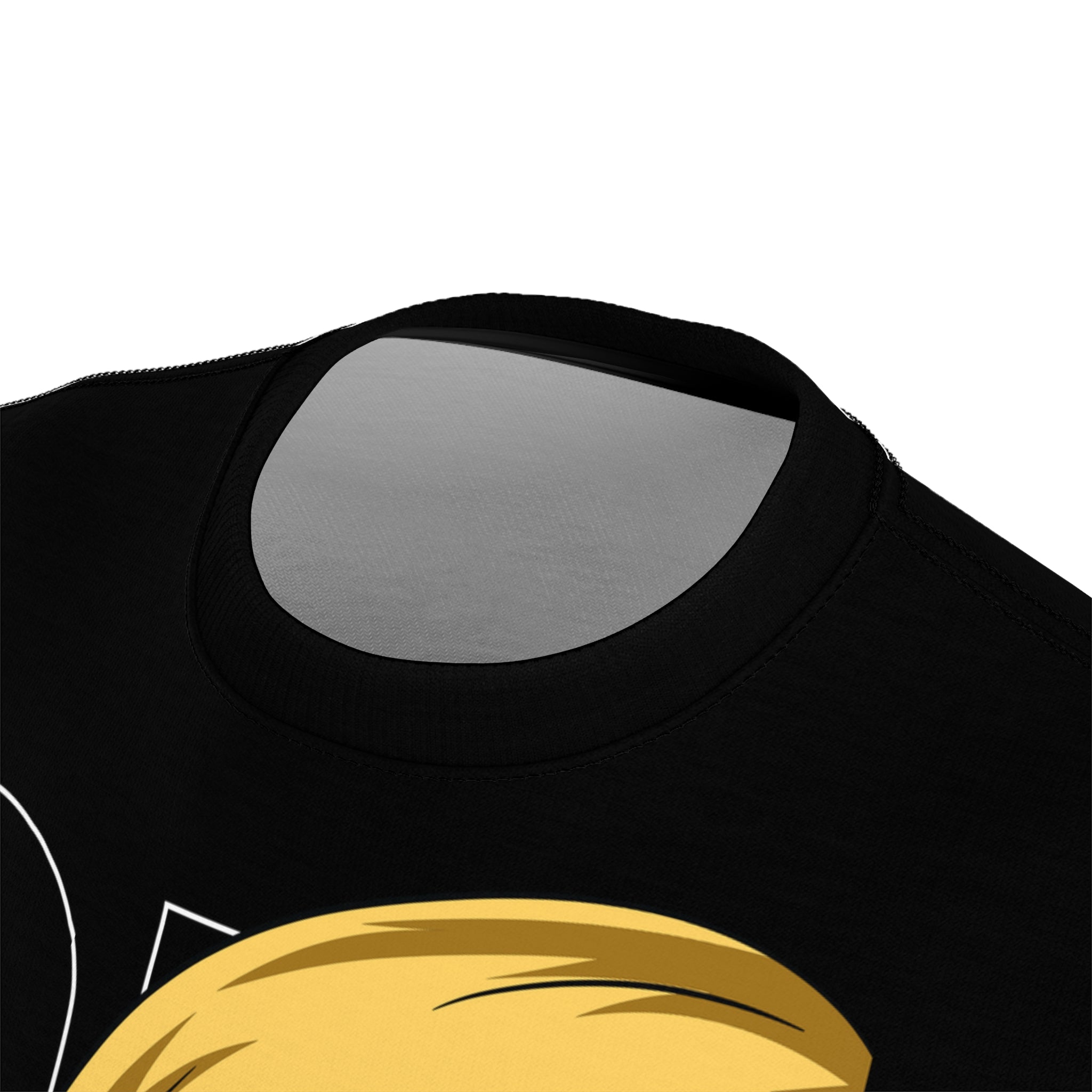 Anime- Character Graphic Tee — "One Piece" Sanji Smoking Split-Panel Design
