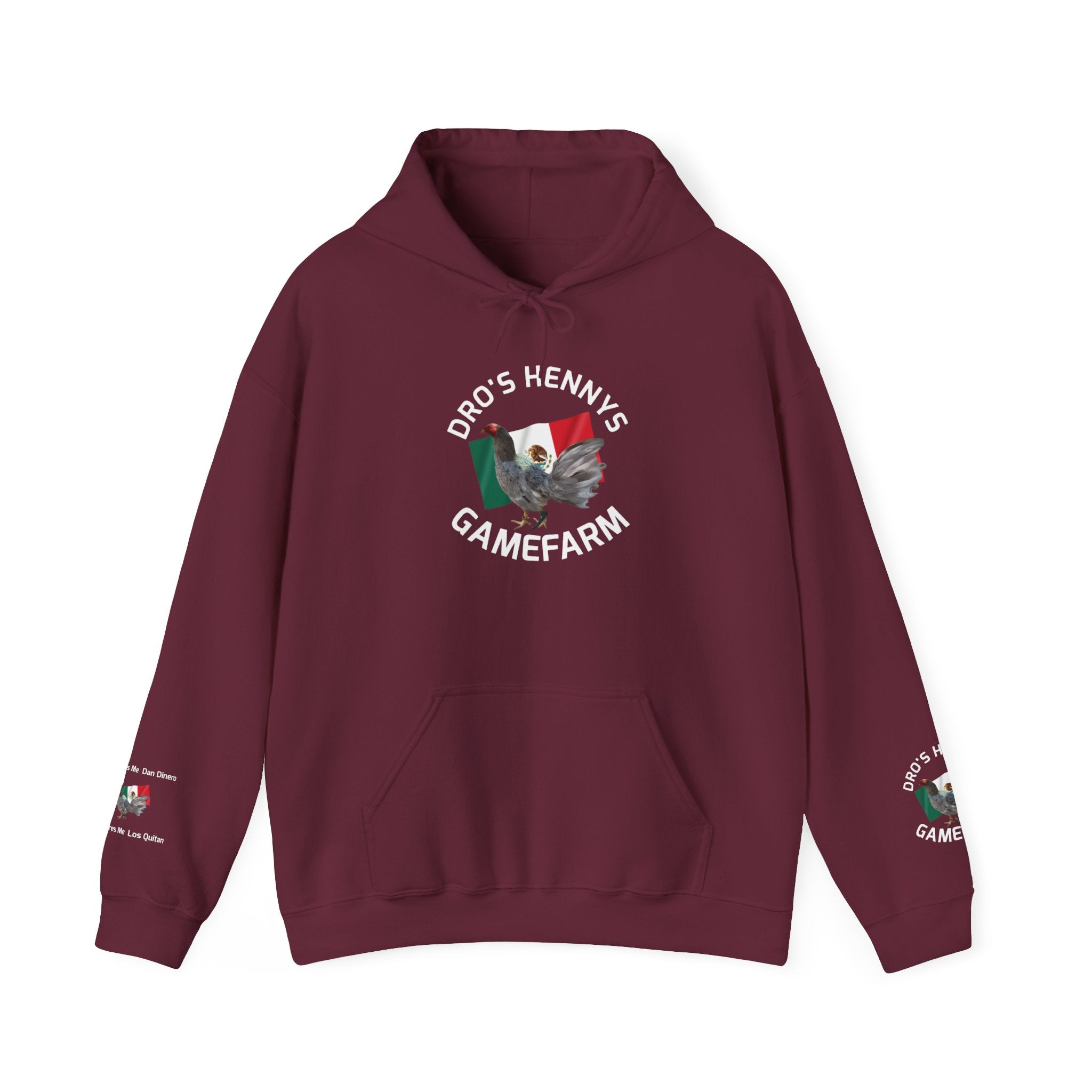 Henny-Gamefarm Hoodie — Dro's Kenny's Logo Sweatshirt (Mexican Flag)