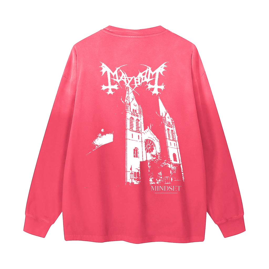 Gradient Washed Long Sleeve T-Shirt
