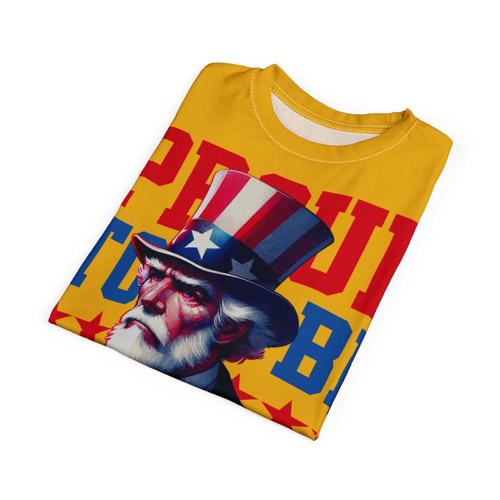 America-Independence Day T-Shirt — "Proud to be America" 4th of July Patriotic Tee