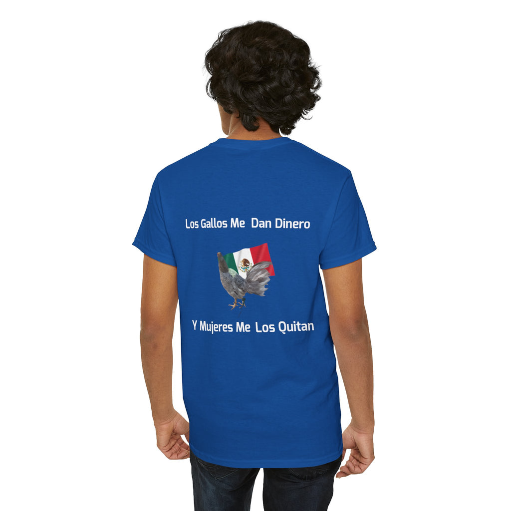 Henny-Gamefowl Tee — "Dro's Henny's Gamefarm" Mexican Flag Rooster Shirt