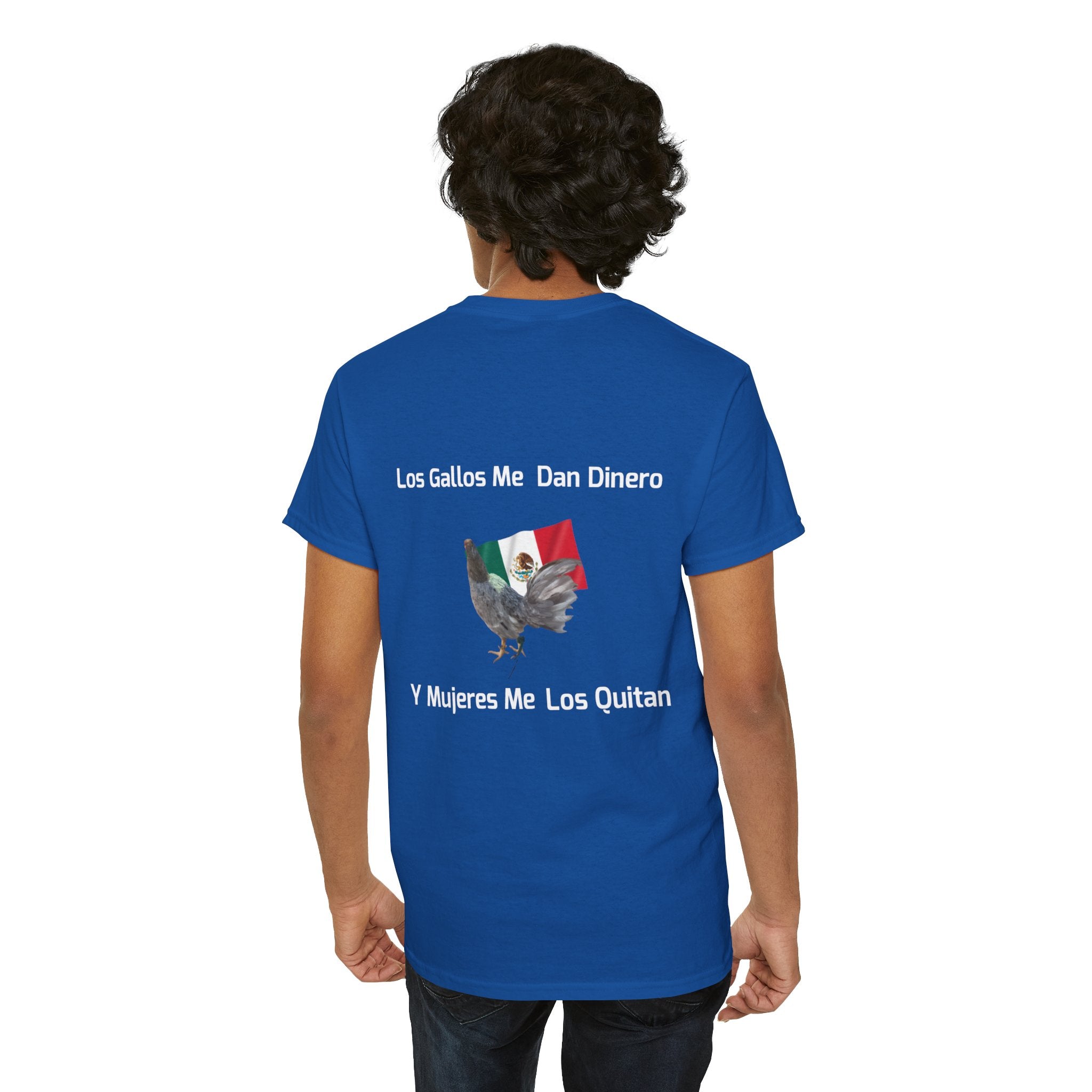 Henny-Gamefowl Tee — "Dro's Henny's Gamefarm" Mexican Flag Rooster Shirt