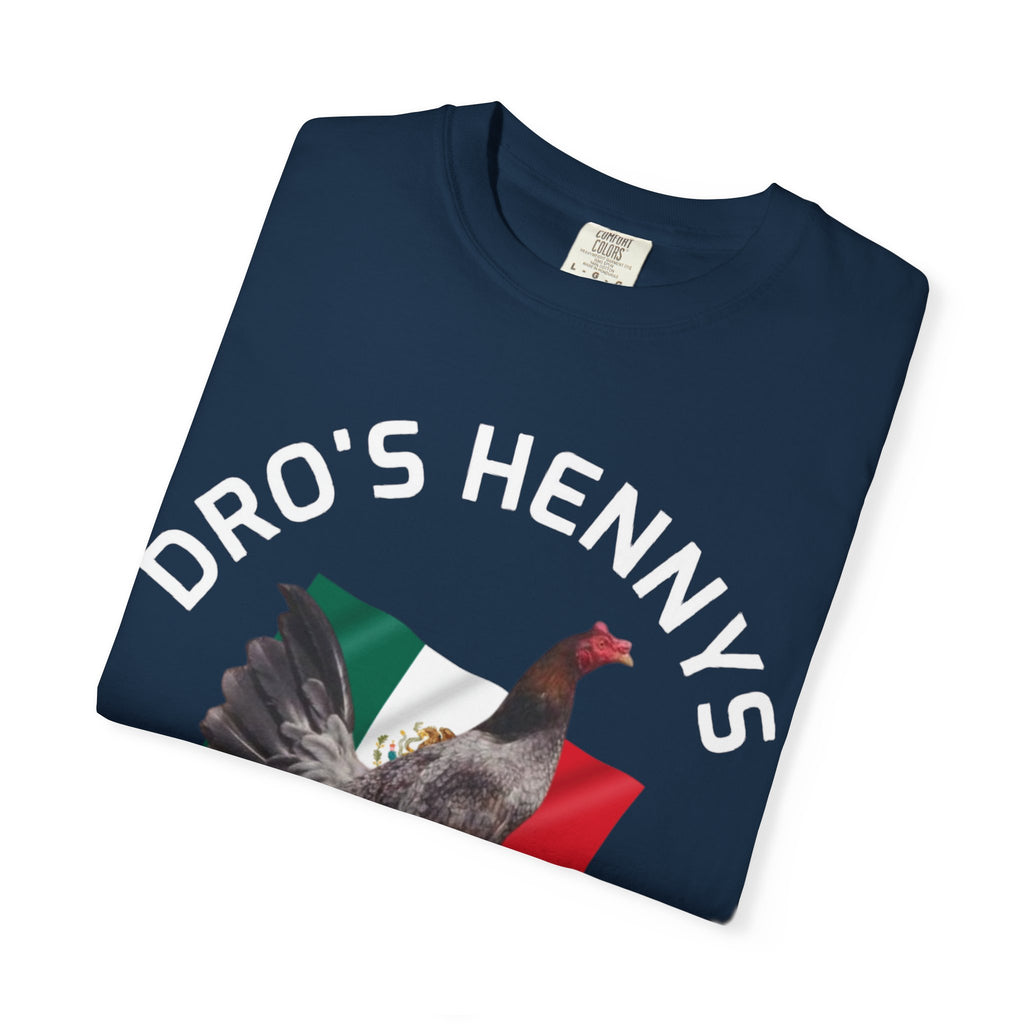 Henny- Gamefarm Rooster T-Shirt — "Dro's Henny's Gamefarm" Poultry Farm Tee