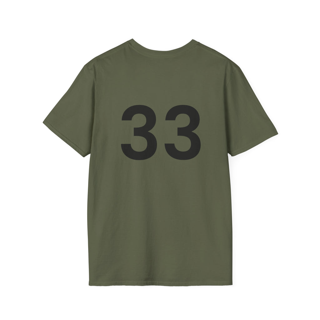 Rad- Life T-Shirt — Motocross Rider Tee with Back Number 33