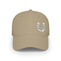 JG-Embroidered Horseshoe Logo Cap — Low Profile Baseball Hat
