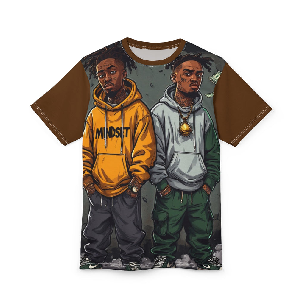 Mindset- Graphic Tee — 'Mindset' Streetwear Hoodie Illustration All-Over Print