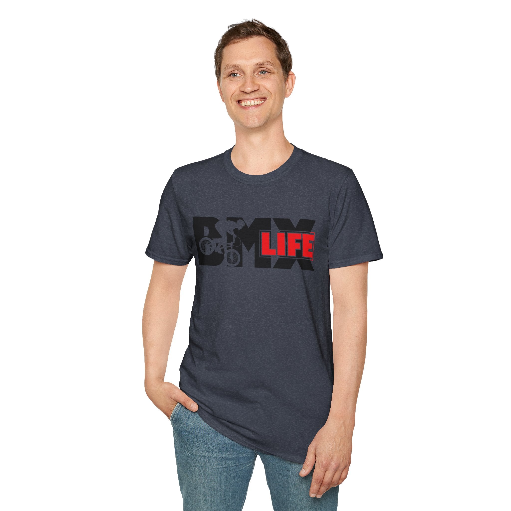 Rad- Life T-Shirt — Motocross Rider Tee with Back Number 33