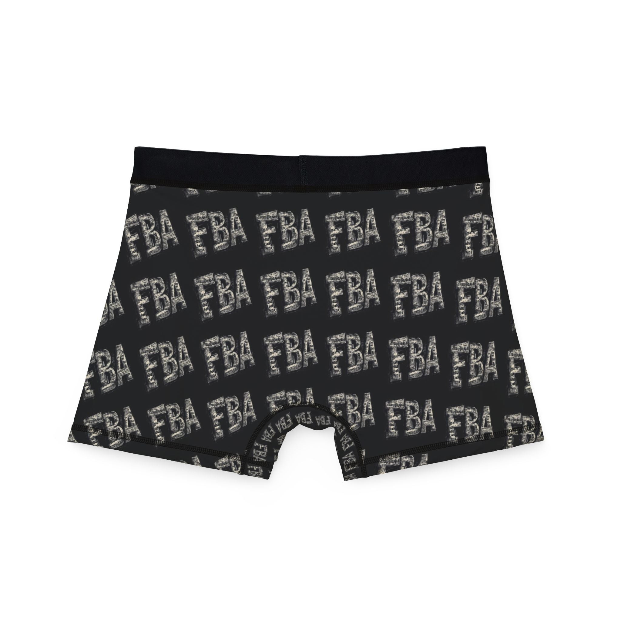 FBA- Logo Men’s Boxer Briefs — All-Over Print Comfortable Underwear