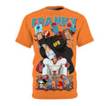 Anime- Crew Graphic Tee — Orange Anime Character T-Shirt