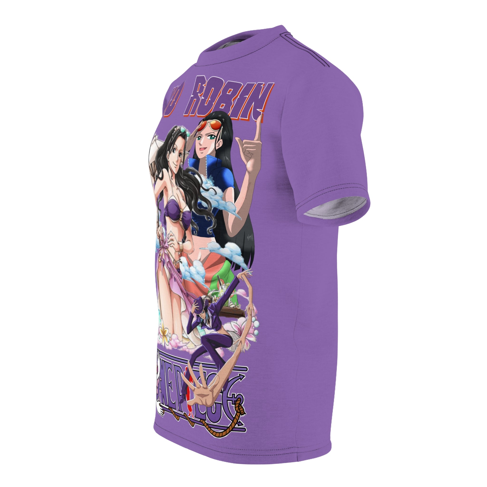 Anime- Beach Tee — All-Over Print Purple T-Shirt