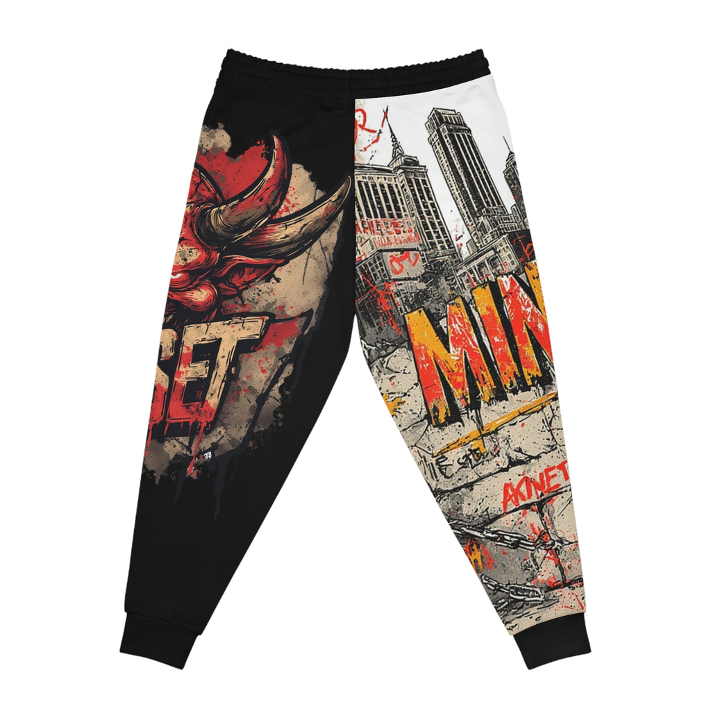 Mindset- Graffiti Rhino Athletic Joggers — Urban Streetwear Mix Print