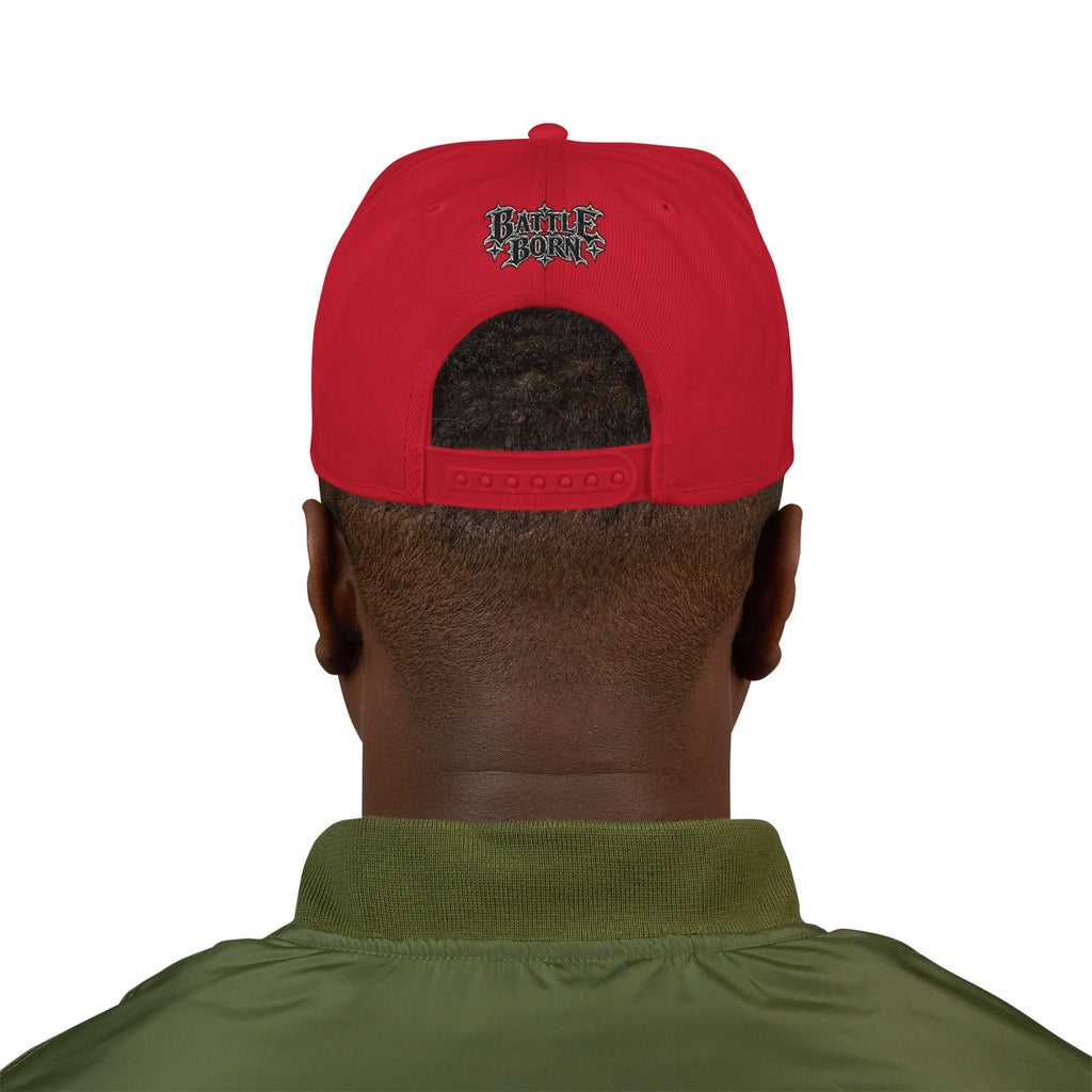 Hat-Embroidered V Diamond Snapback Hat — Streetwear Baseball Cap
