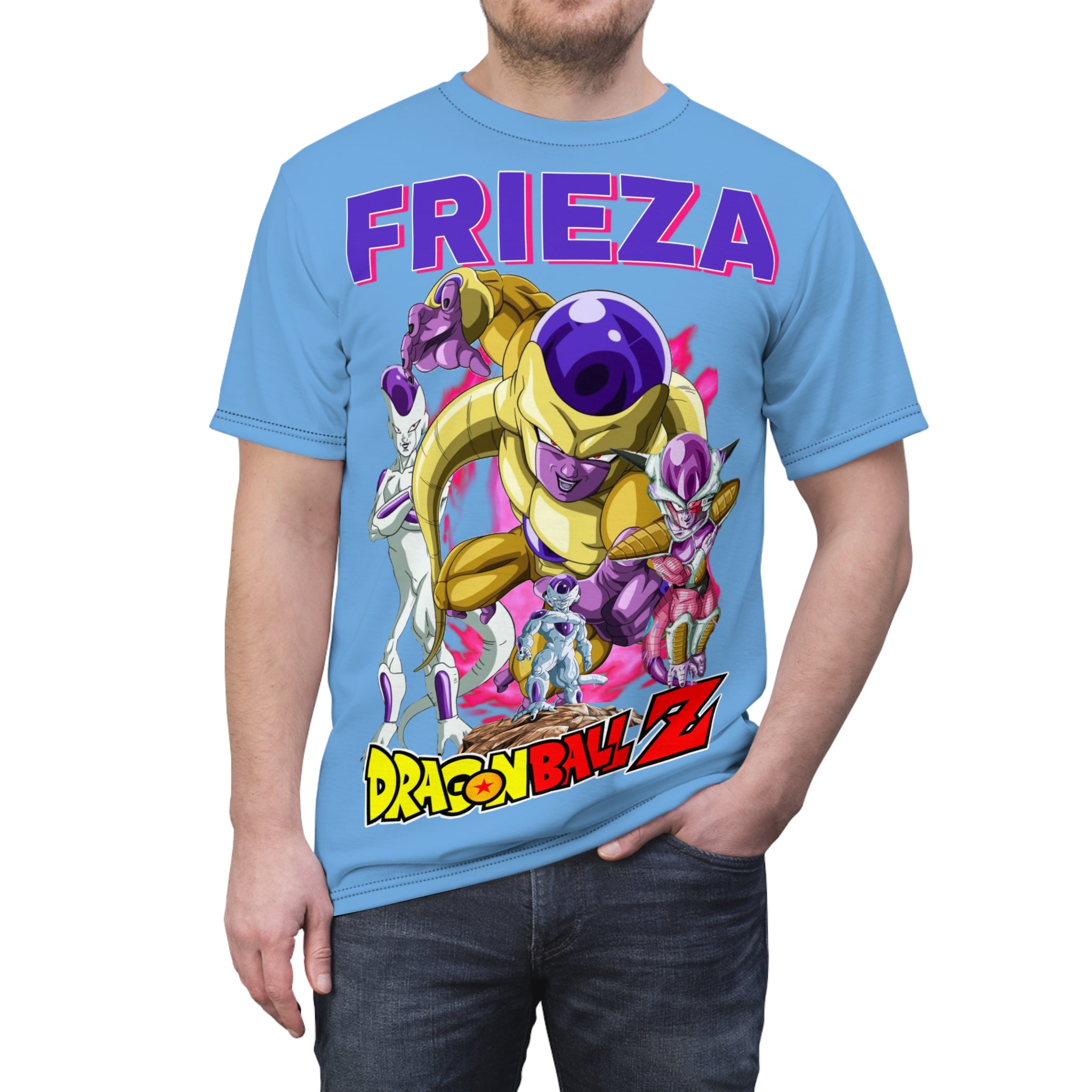 Dragon-Frieza Dragon Ball Z Graphic Tee — Anime Villain All-Over Print T-Shirt