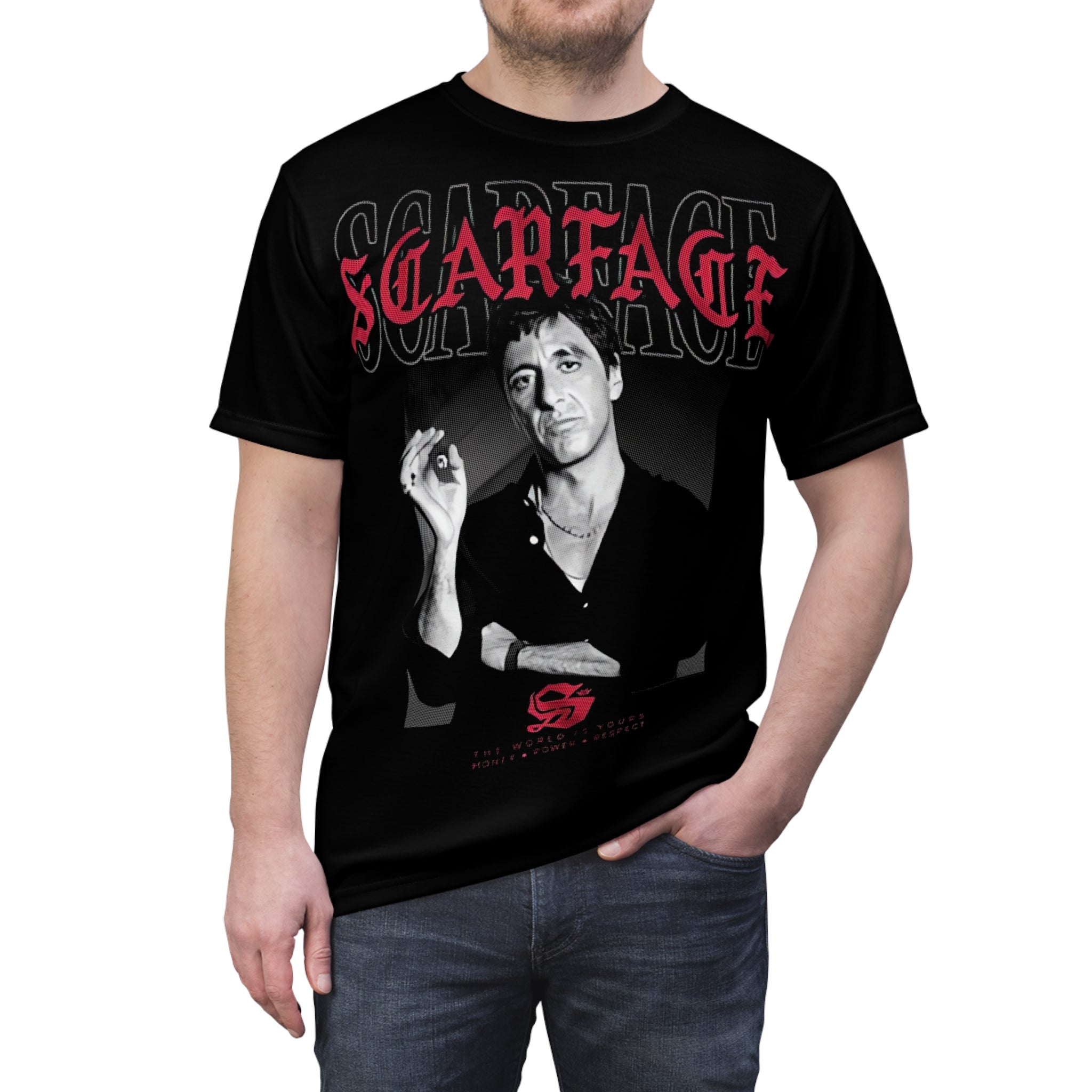 Movie- Portrait Tee – Retro Pacino Movie Graphic T-Shirt