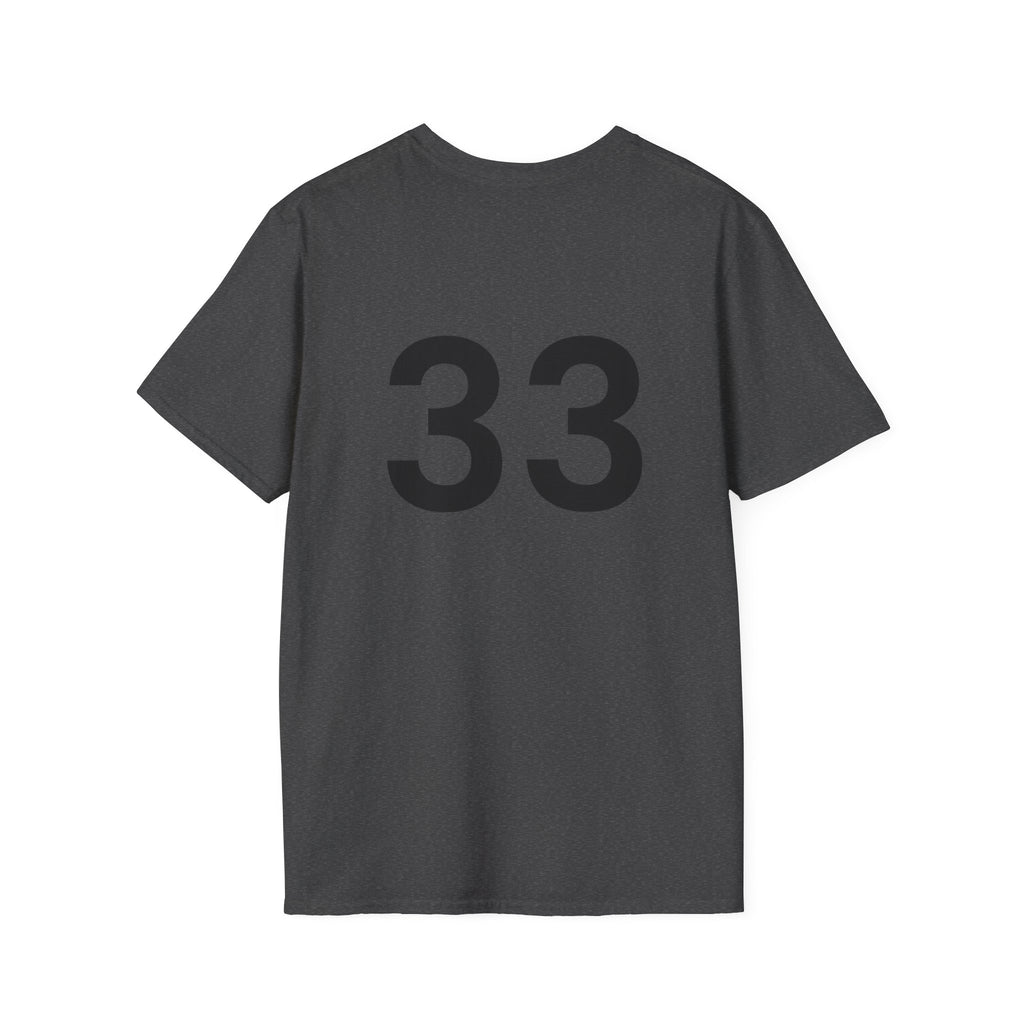 Rad- Life T-Shirt — Motocross Rider Tee with Back Number 33