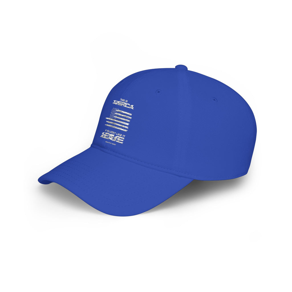 Ant-Low Profile Baseball Cap — Distressed American Flag "America First" Patriotic Hat