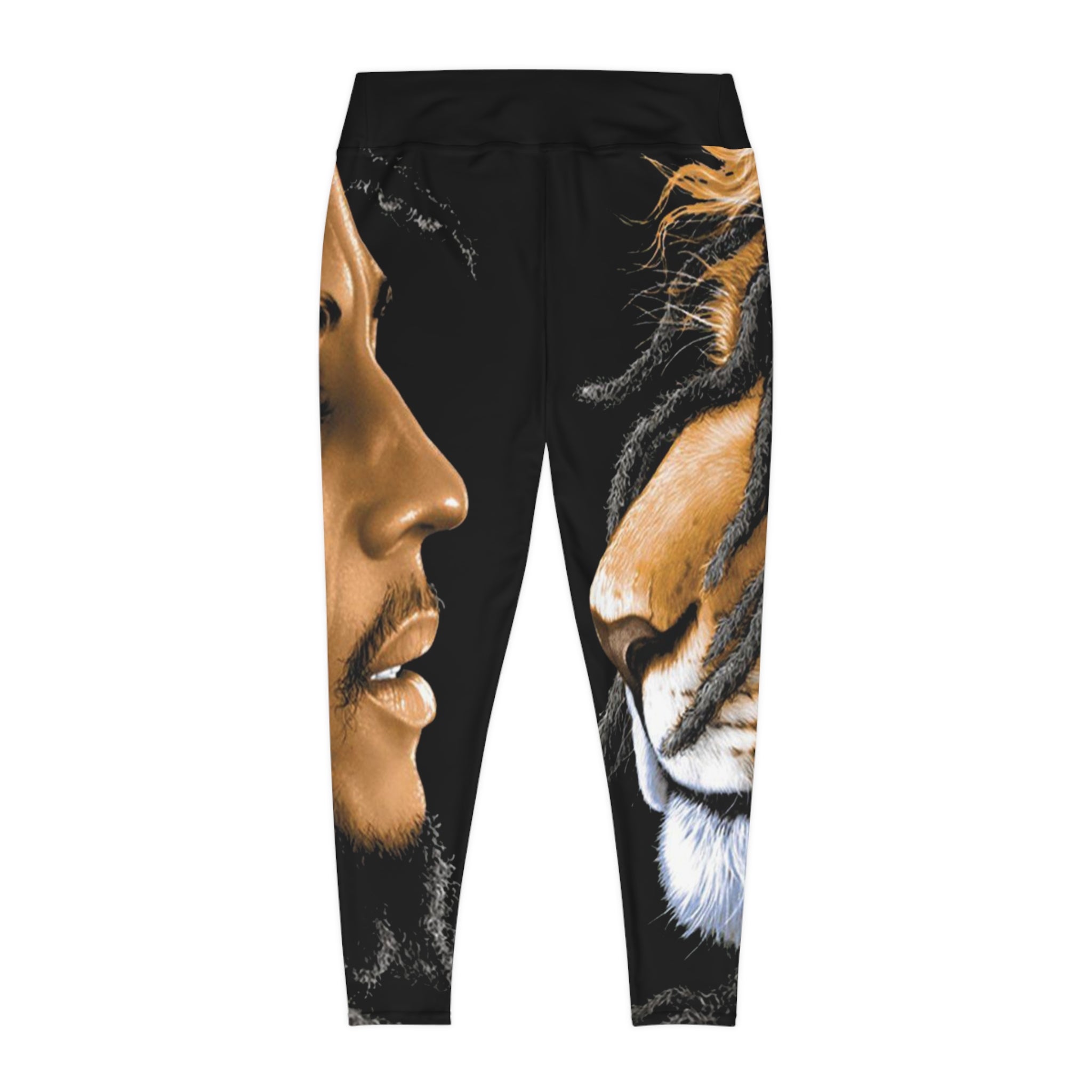 Leggings — Bold Lion & Dreadlocks Portrait All-Over Print