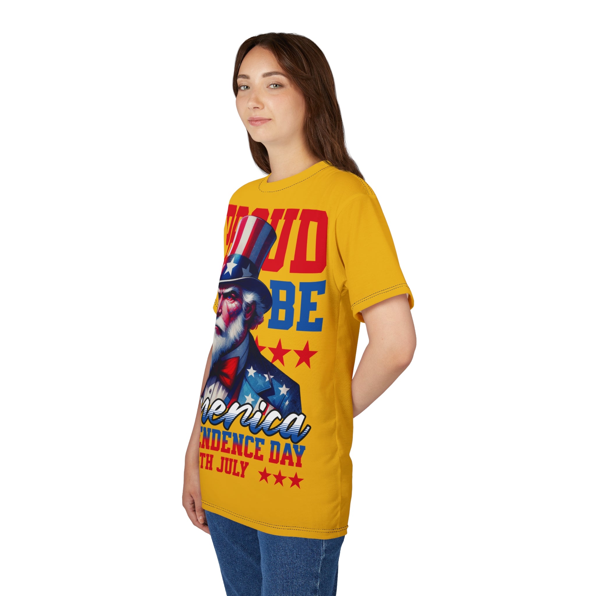 America-Independence Day T-Shirt — "Proud to be America" 4th of July Patriotic Tee