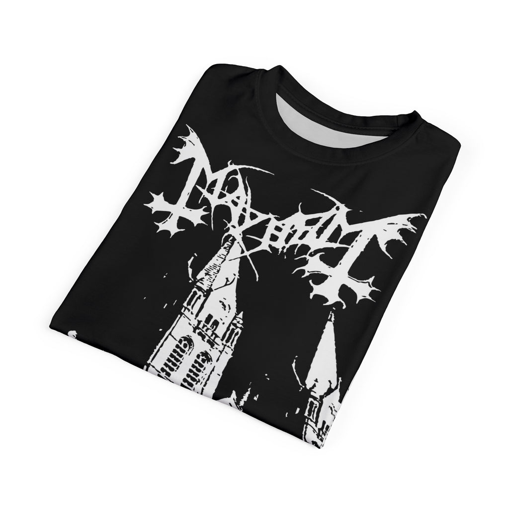 Metal- Mayhem Black Metal Church Graphic Tee